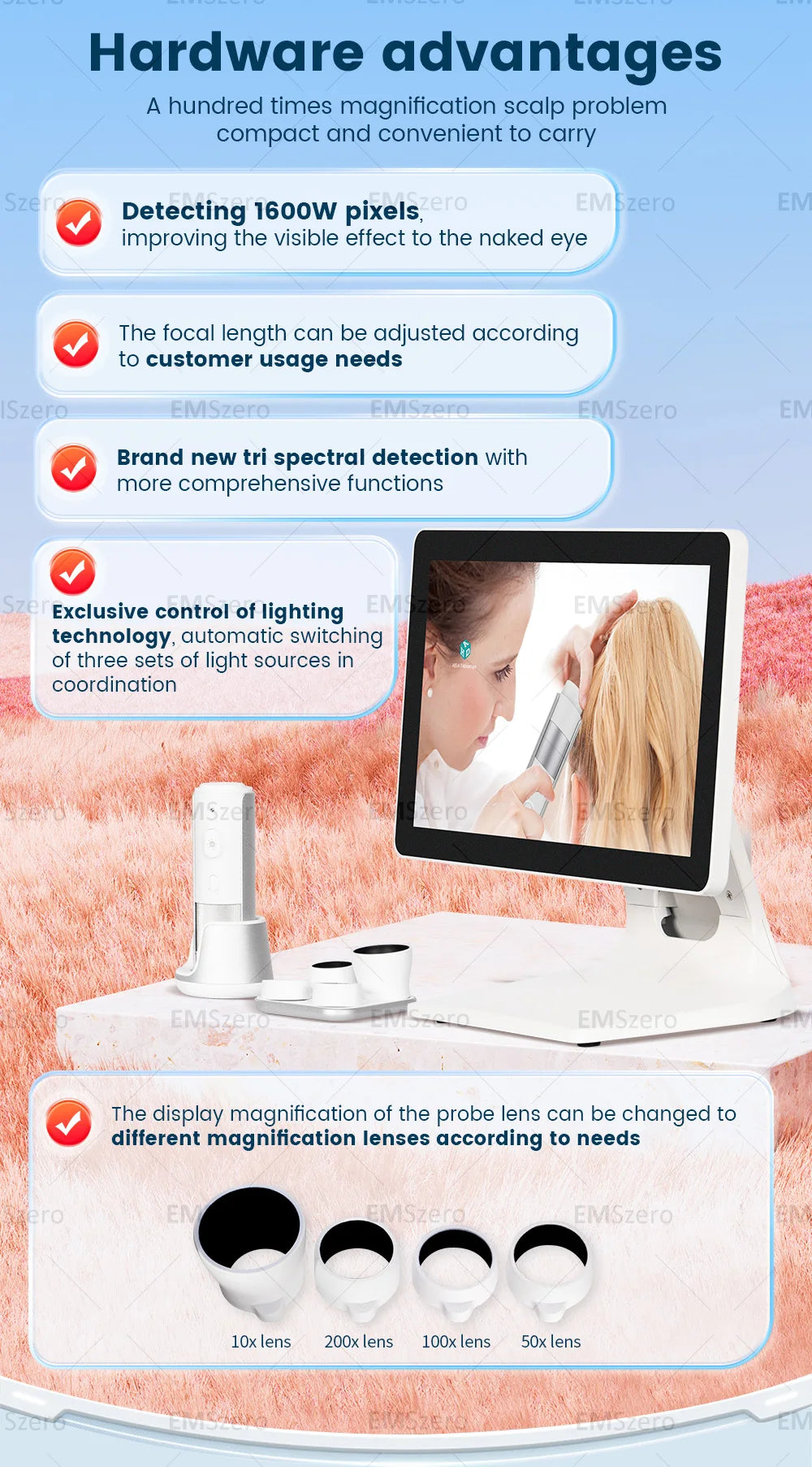 2025 Wireless Hair & Scalp Analyzer