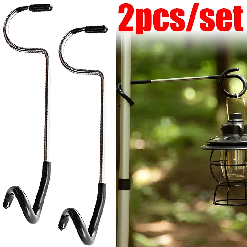 Stainless Steel Tent Pole Lamp Hanger Hook