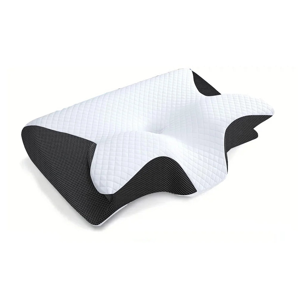 2-in-1 Memory Foam Cervical Neck Pillow