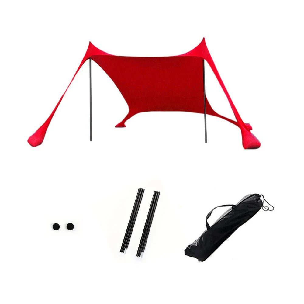 Portable UPF50+ Beach Tent – Windproof Sun Shelter for Camping & Family Use