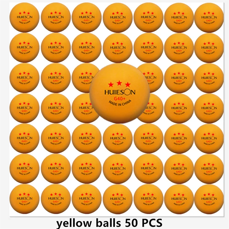 Huieson 3-Star ABS 40+ Ping Pong Balls (20–100pcs)