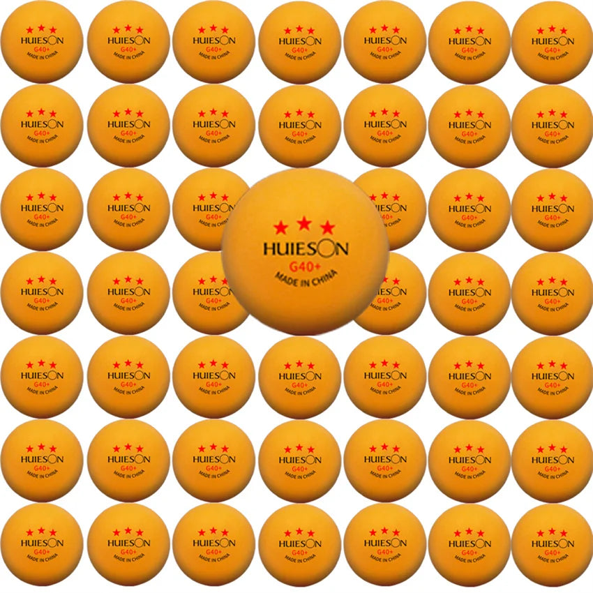 Huieson 3-Star ABS 40+ Ping Pong Balls (20–100pcs)