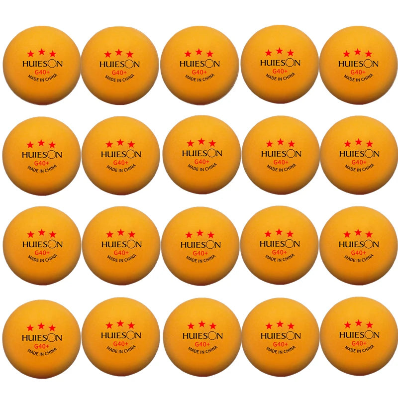 Huieson 3-Star ABS 40+ Ping Pong Balls (20–100pcs)