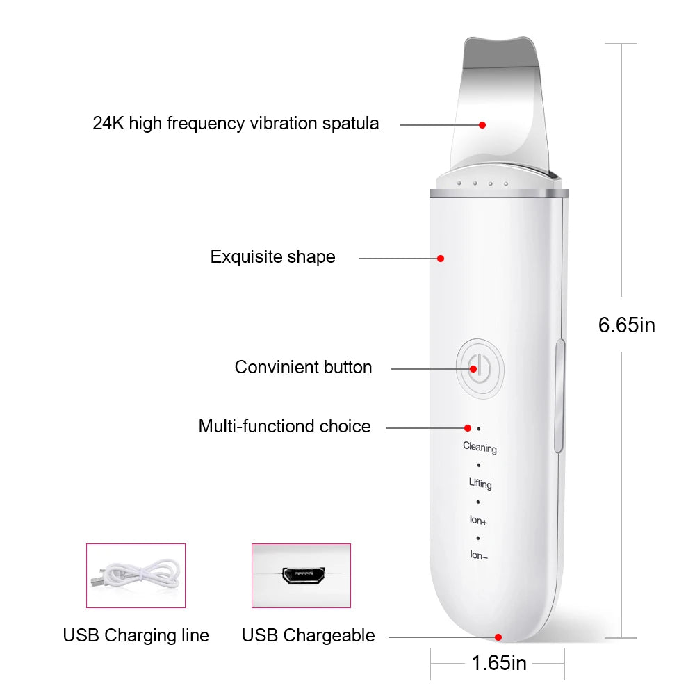 Ultrasonic Skin Scrubber & Blackhead Remover