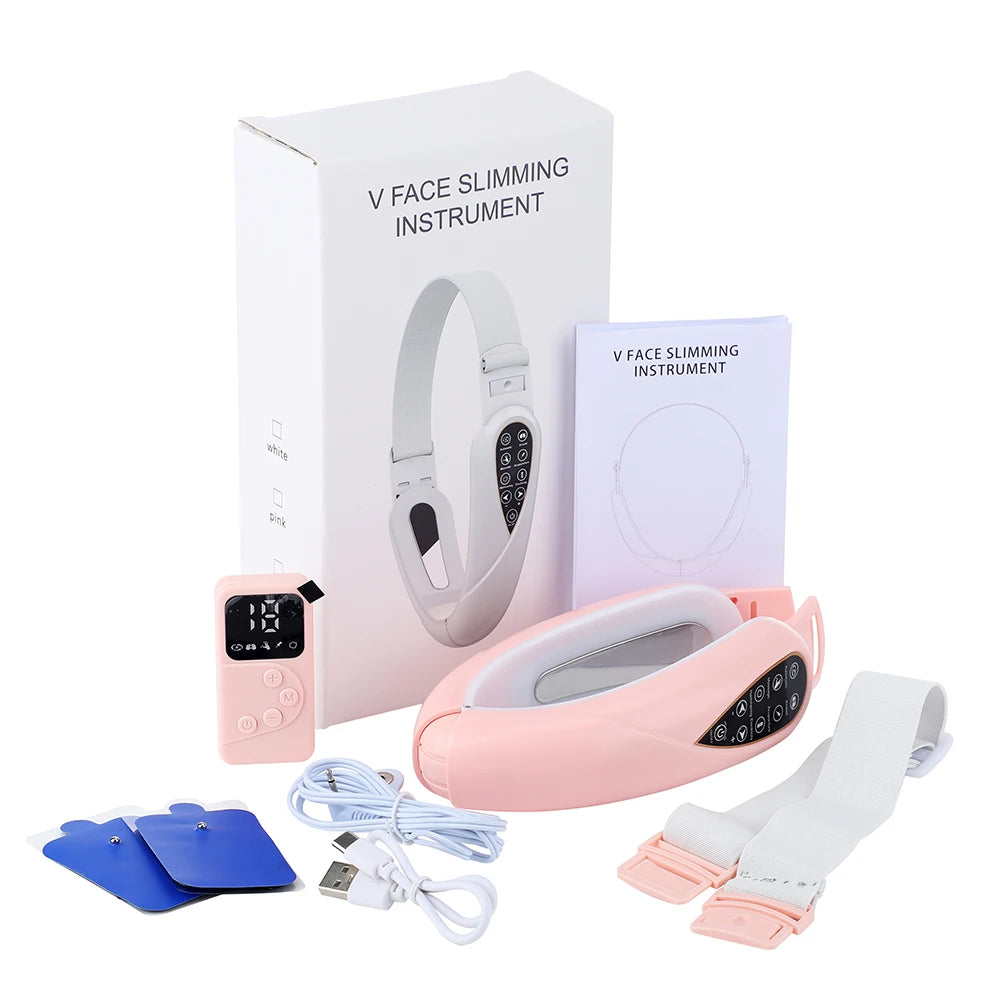 Red Light V-Face Lifting Massager with Remote