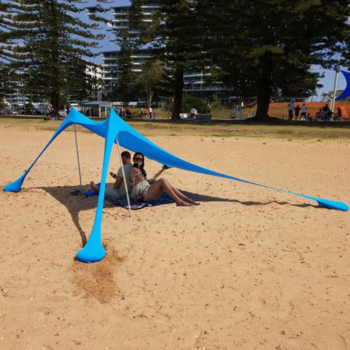 Portable UPF50+ Beach Tent – Windproof Sun Shelter for Camping & Family Use