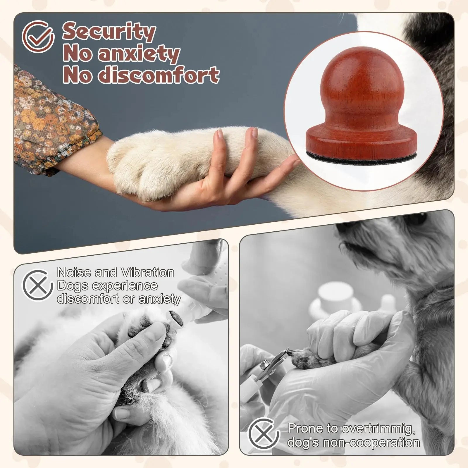 Wooden Dog Nail File Scratching Board