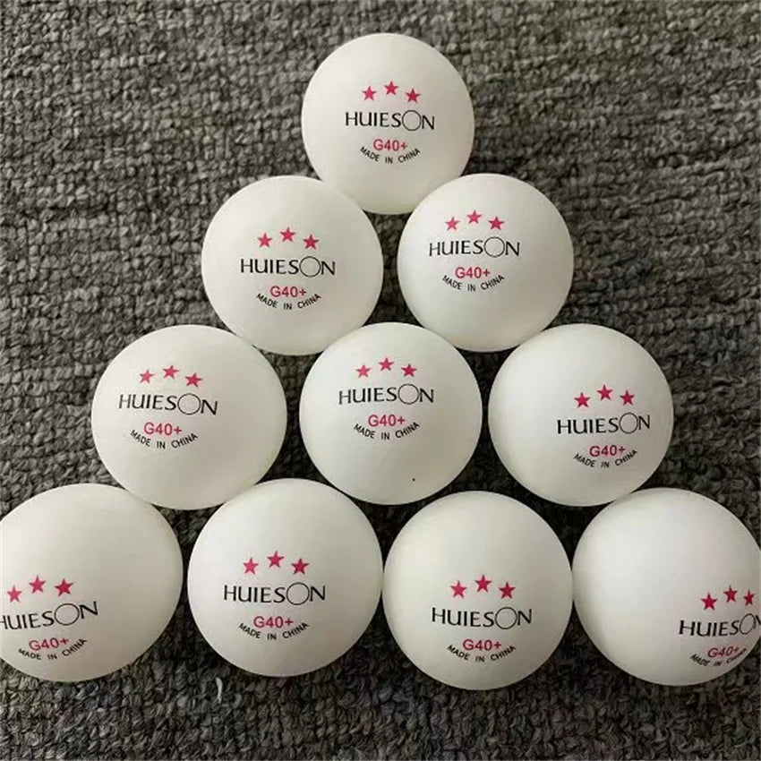 Huieson 3-Star ABS 40+ Ping Pong Balls (20–100pcs)