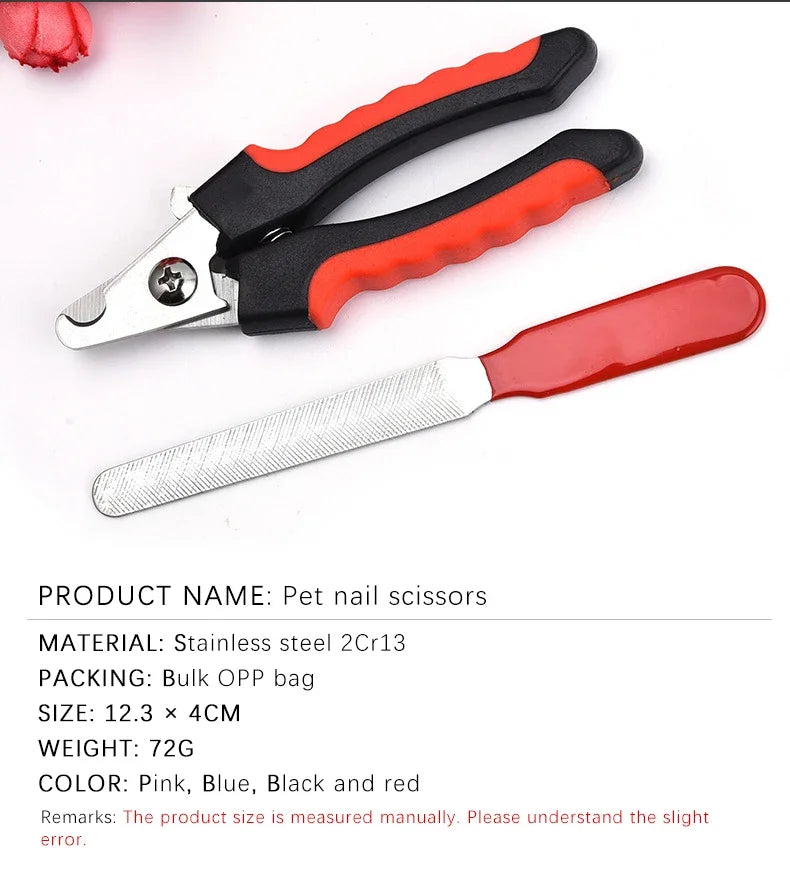 Pet Nail Clipper Scissors for Dogs & Cats