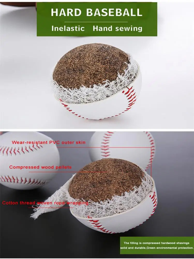 No. 9 Handmade Training Baseball – White Safety Ball