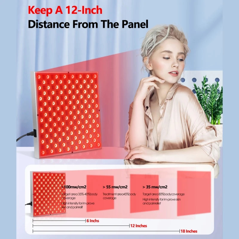 225 LED Red Light Therapy Panel for Face & Body