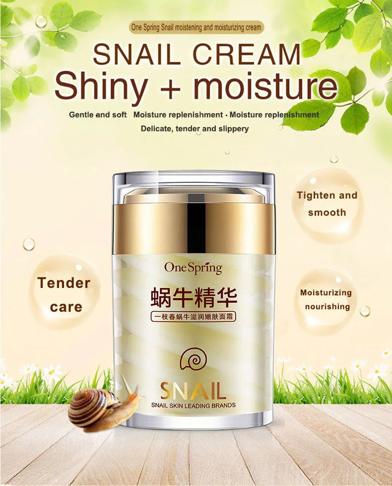 Snail Face Cream & Retinol Eye Massage Roller Set
