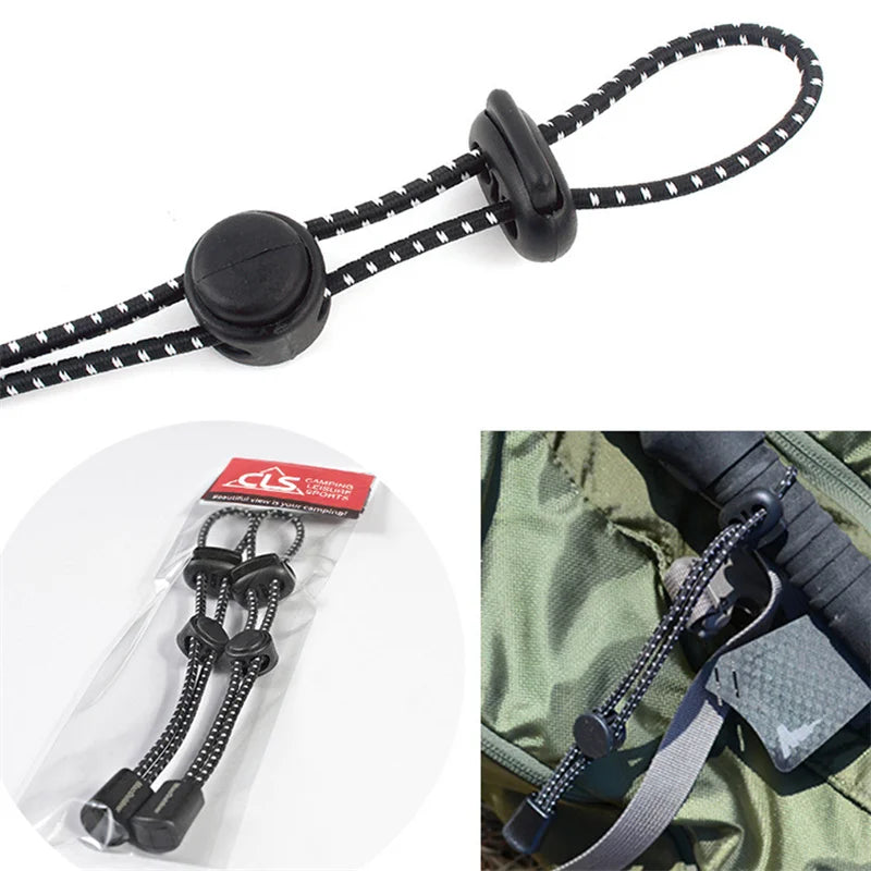 2pcs Backpack Trekking Pole Holder Straps