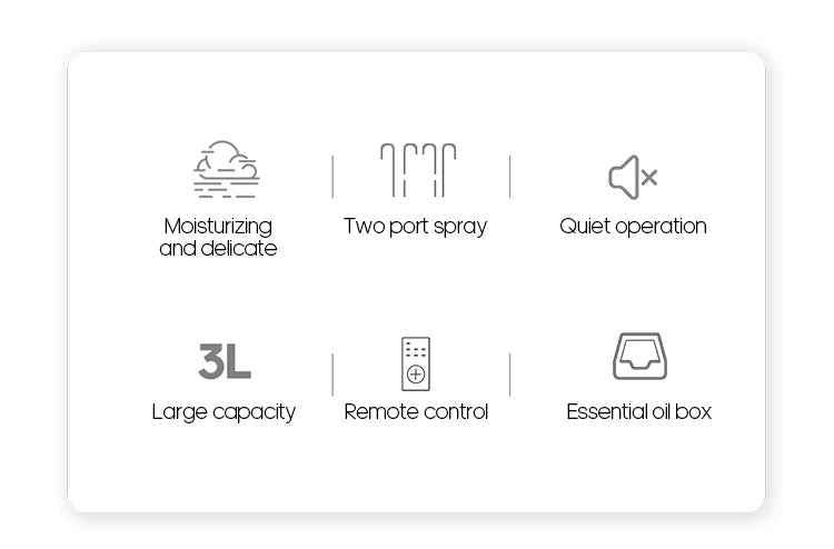 KINSCOTER 3L Air Humidifier with Remote & Timer
