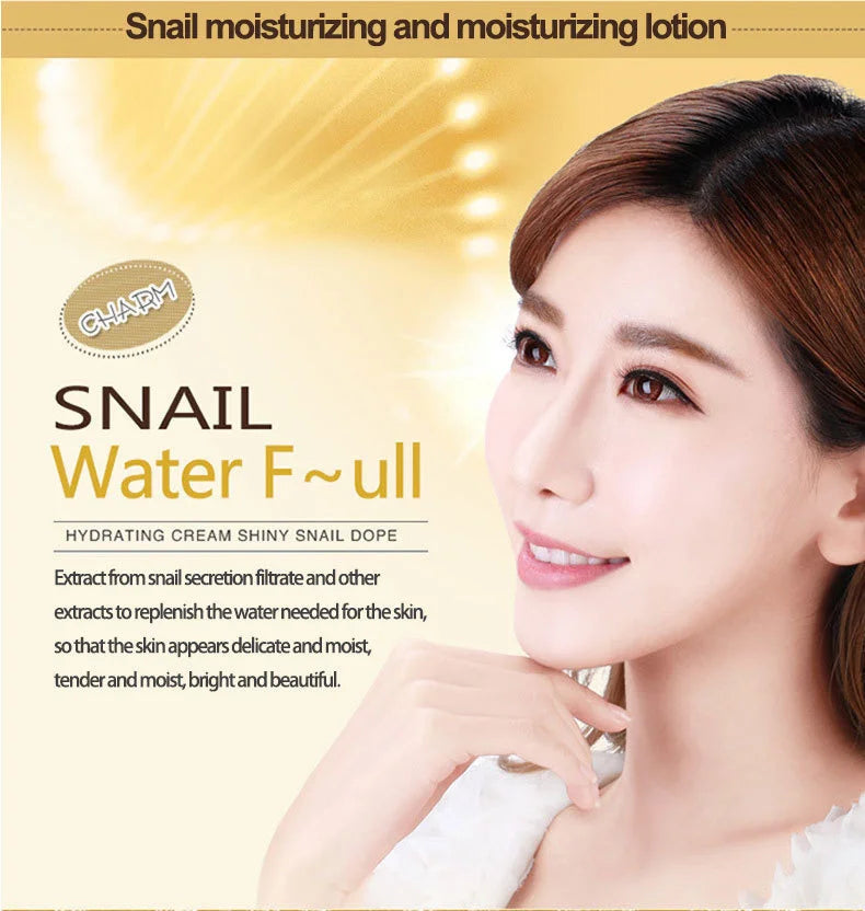 Snail Face Cream & Retinol Eye Massage Roller Set