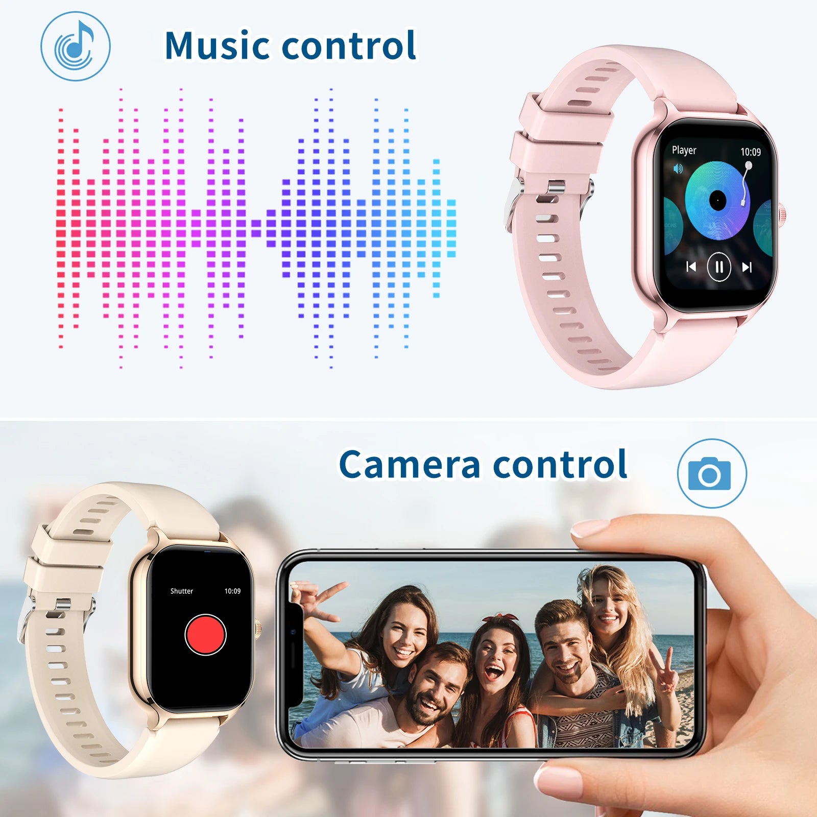Smartwatch with Wireless Calling & Fitness Monitoring