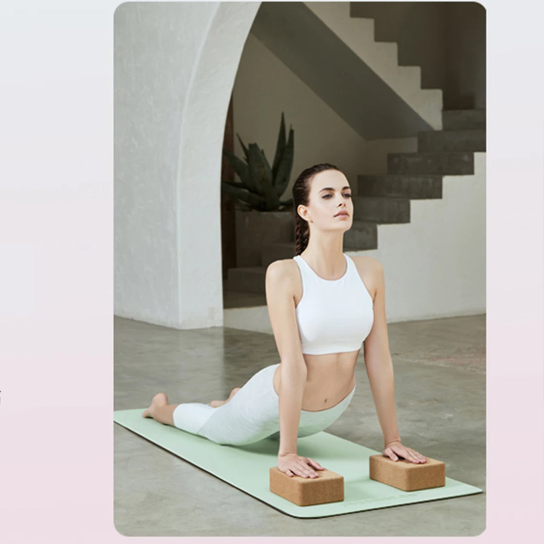 TPE Non-Slip Yoga Mat with Alignment Guide