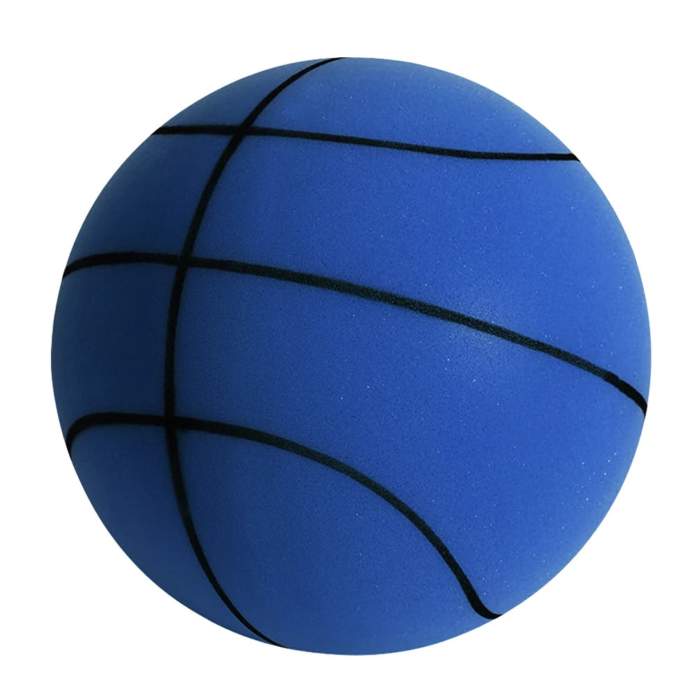 21cm Silent Grip Basketball – Size 5 (Black with Rim)