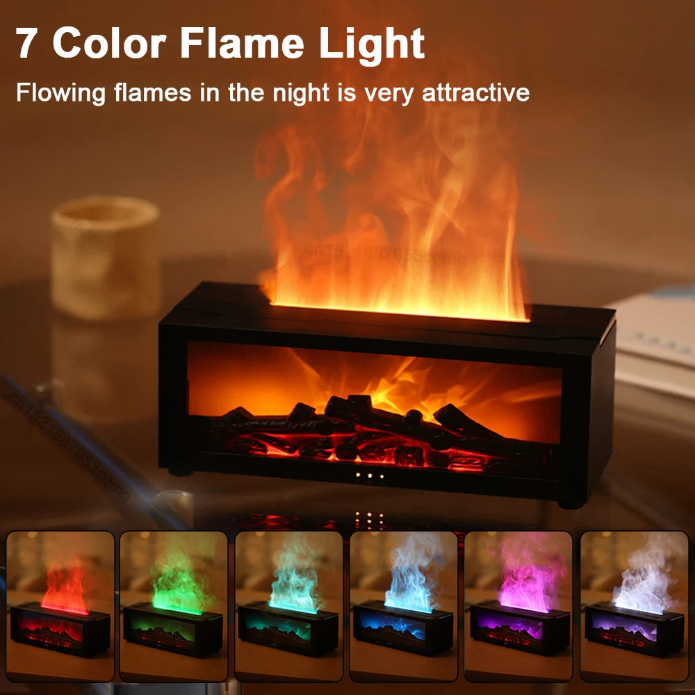 Flame Aroma Humidifier with LED & Remote