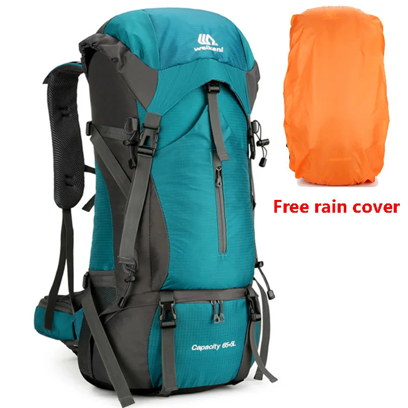 70L Hiking Camping Backpack with Rain Cover