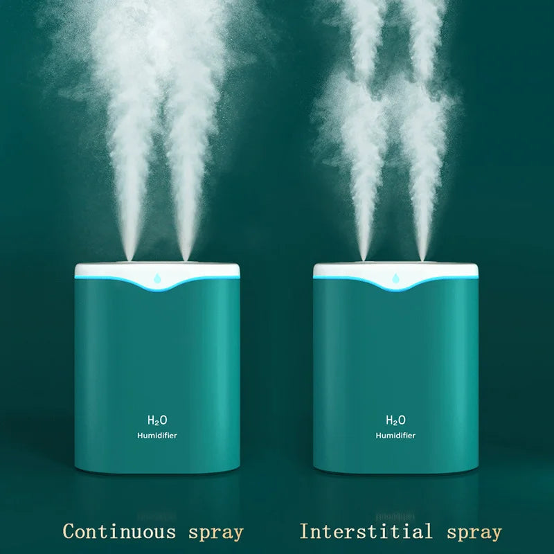2000ML USB Double Spray Air Humidifier & Aromatherapy Diffuser