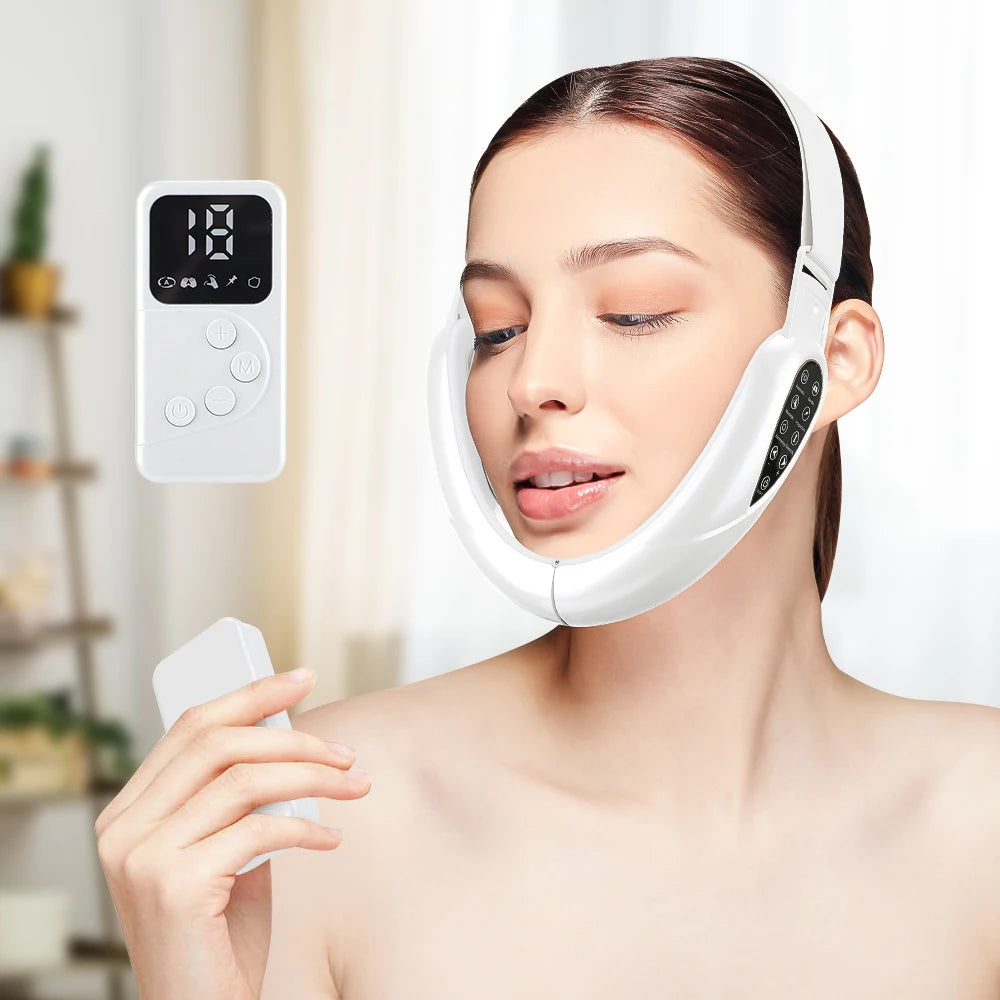 Rechargeable V-Face Lifting Massager with LED Display